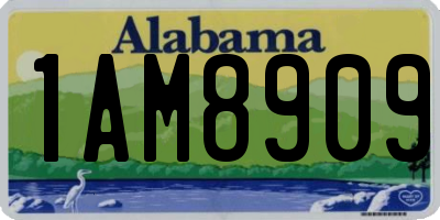 AL license plate 1AM8909