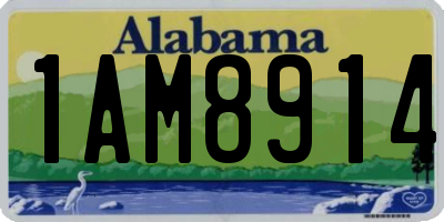 AL license plate 1AM8914