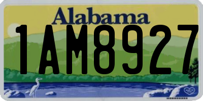 AL license plate 1AM8927