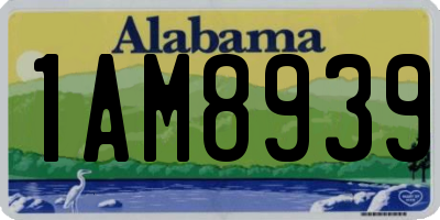 AL license plate 1AM8939