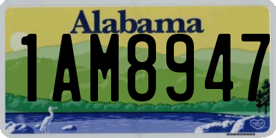 AL license plate 1AM8947