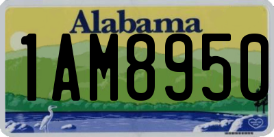 AL license plate 1AM8950