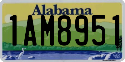 AL license plate 1AM8951