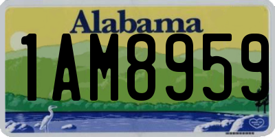 AL license plate 1AM8959