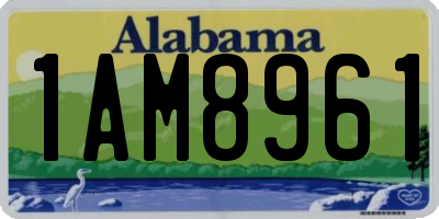 AL license plate 1AM8961