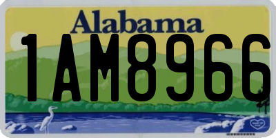 AL license plate 1AM8966