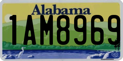 AL license plate 1AM8969