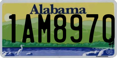 AL license plate 1AM8970