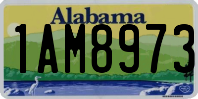 AL license plate 1AM8973