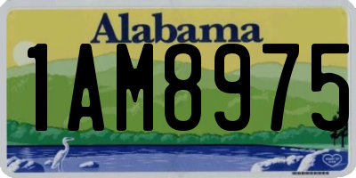 AL license plate 1AM8975