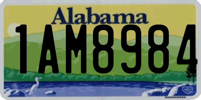 AL license plate 1AM8984