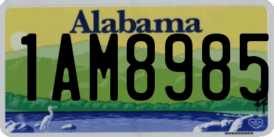 AL license plate 1AM8985