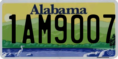 AL license plate 1AM9007