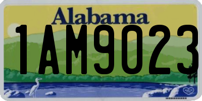 AL license plate 1AM9023