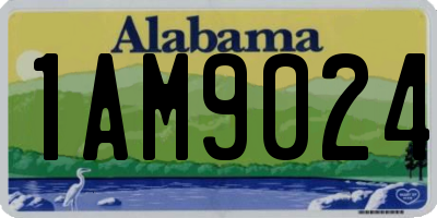 AL license plate 1AM9024