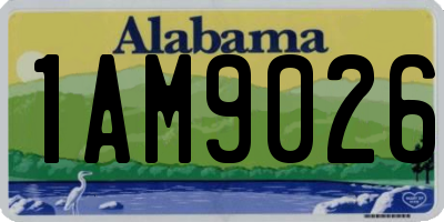 AL license plate 1AM9026