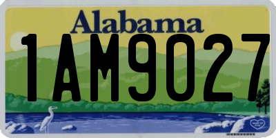 AL license plate 1AM9027