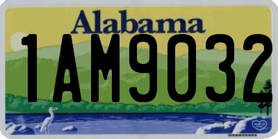 AL license plate 1AM9032