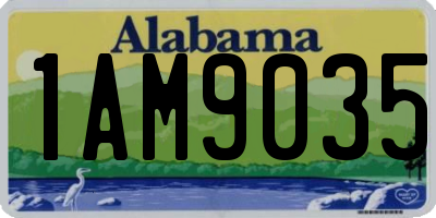 AL license plate 1AM9035