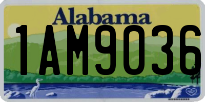 AL license plate 1AM9036