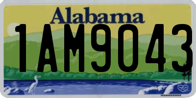 AL license plate 1AM9043