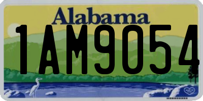 AL license plate 1AM9054