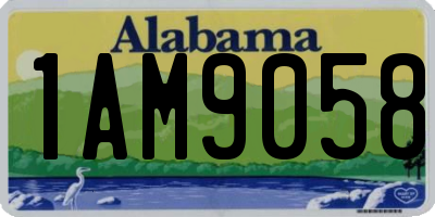 AL license plate 1AM9058