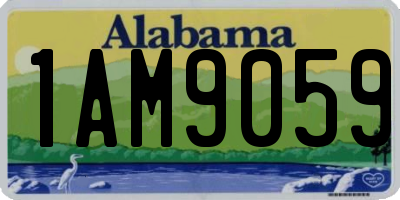 AL license plate 1AM9059