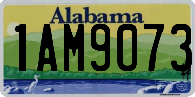AL license plate 1AM9073