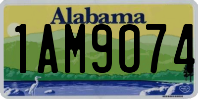 AL license plate 1AM9074