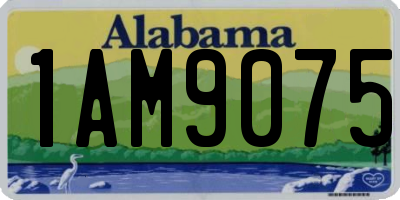 AL license plate 1AM9075