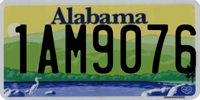 AL license plate 1AM9076