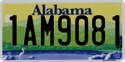 AL license plate 1AM9081