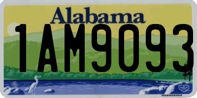 AL license plate 1AM9093