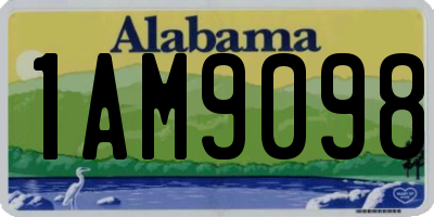 AL license plate 1AM9098