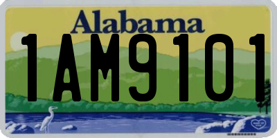 AL license plate 1AM9101