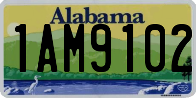 AL license plate 1AM9102