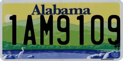 AL license plate 1AM9109