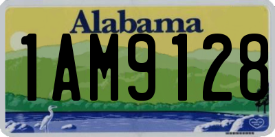 AL license plate 1AM9128
