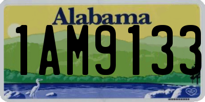 AL license plate 1AM9133