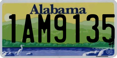 AL license plate 1AM9135