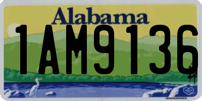 AL license plate 1AM9136