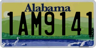 AL license plate 1AM9141