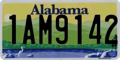 AL license plate 1AM9142