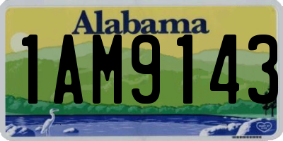 AL license plate 1AM9143