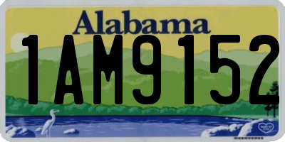 AL license plate 1AM9152