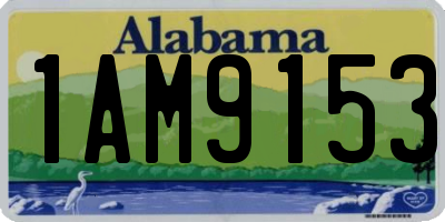AL license plate 1AM9153