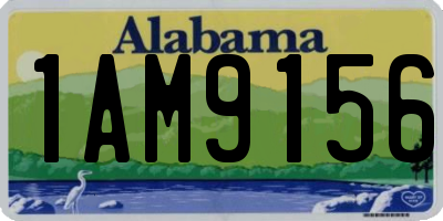 AL license plate 1AM9156