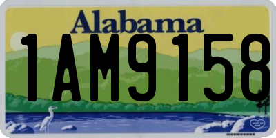 AL license plate 1AM9158