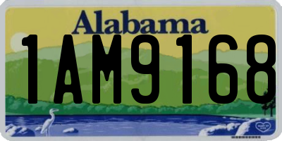 AL license plate 1AM9168